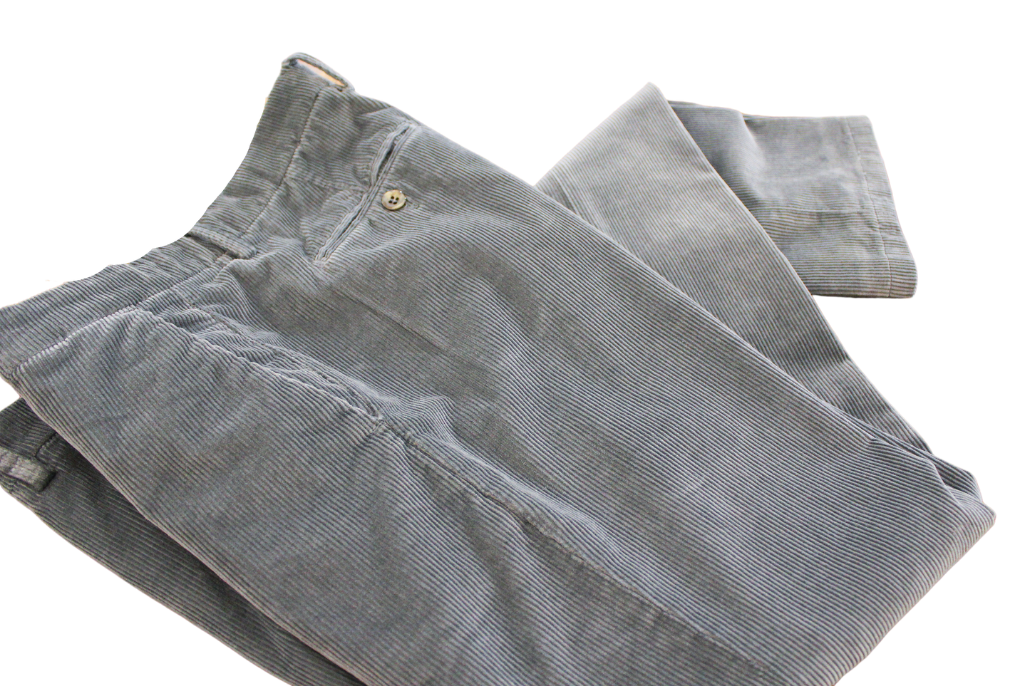Pantalone t/a in velluto Made in Italy Grigio