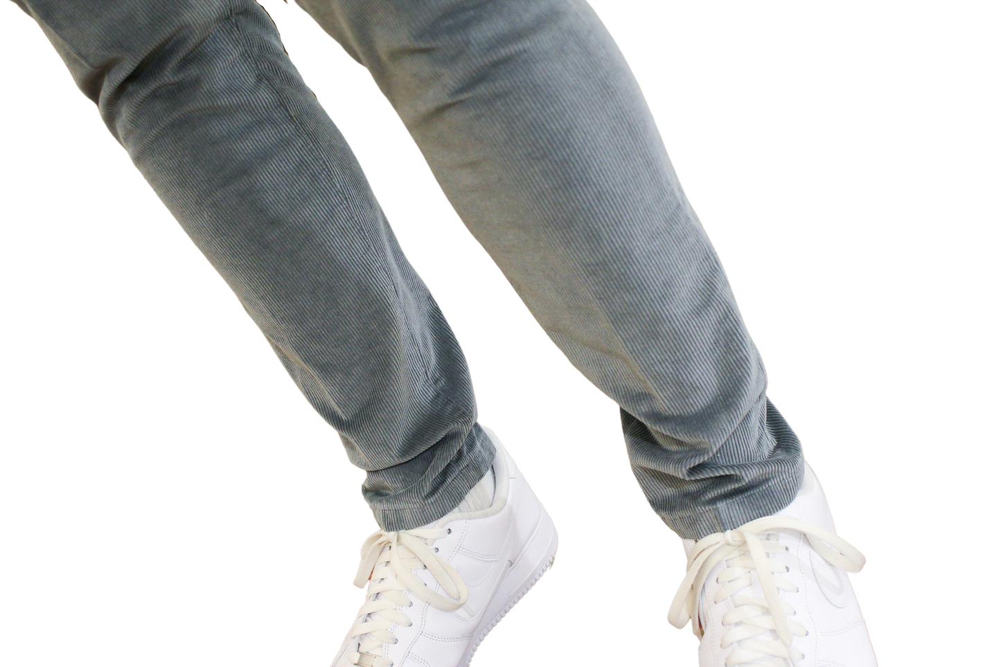 Pantalone t/a in velluto Made in Italy Grigio