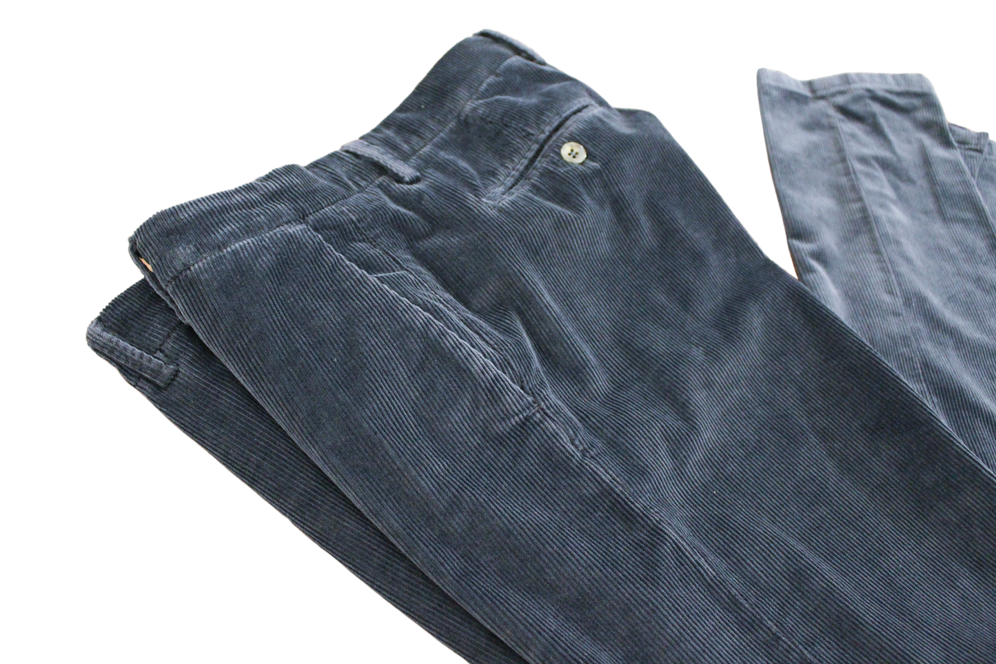 Pantalone t/a in velluto Made in Italy Blu