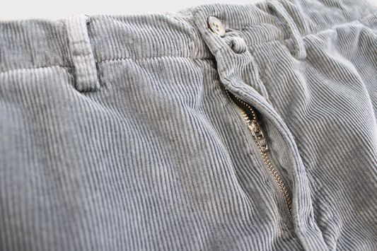 Pantalone t/a in velluto Made in Italy Grigio